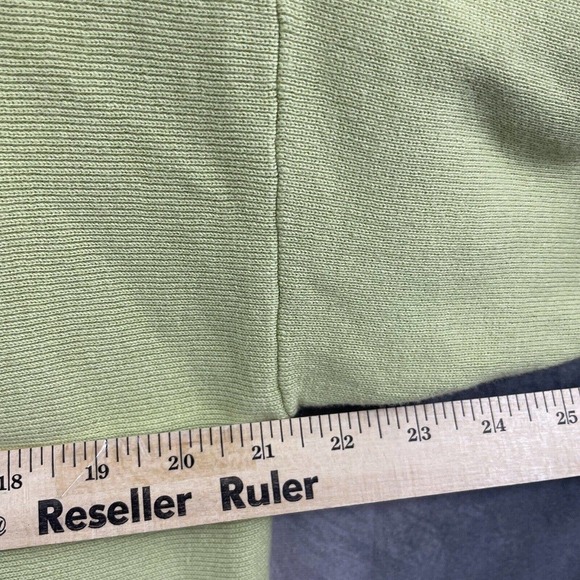 J Jill womens cardigan size Small L/S light green button down pearlized buttons - Picture 9 of 9